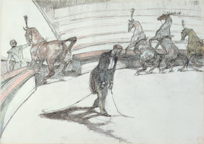 At the Circus: Horses in Freedom, 1899 by Henri de Toulouse Lautrec